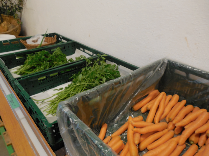 Karotten und Petersilie